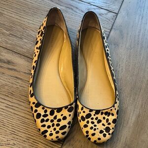 Ann Taylor Tan and Black Patterned Flats, 10M